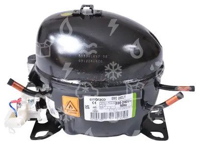 kompresor Embraco EMC26CLT, LBP - R600a, 220 - 240V/1/50Hz, výtlak: 5,19 cm3